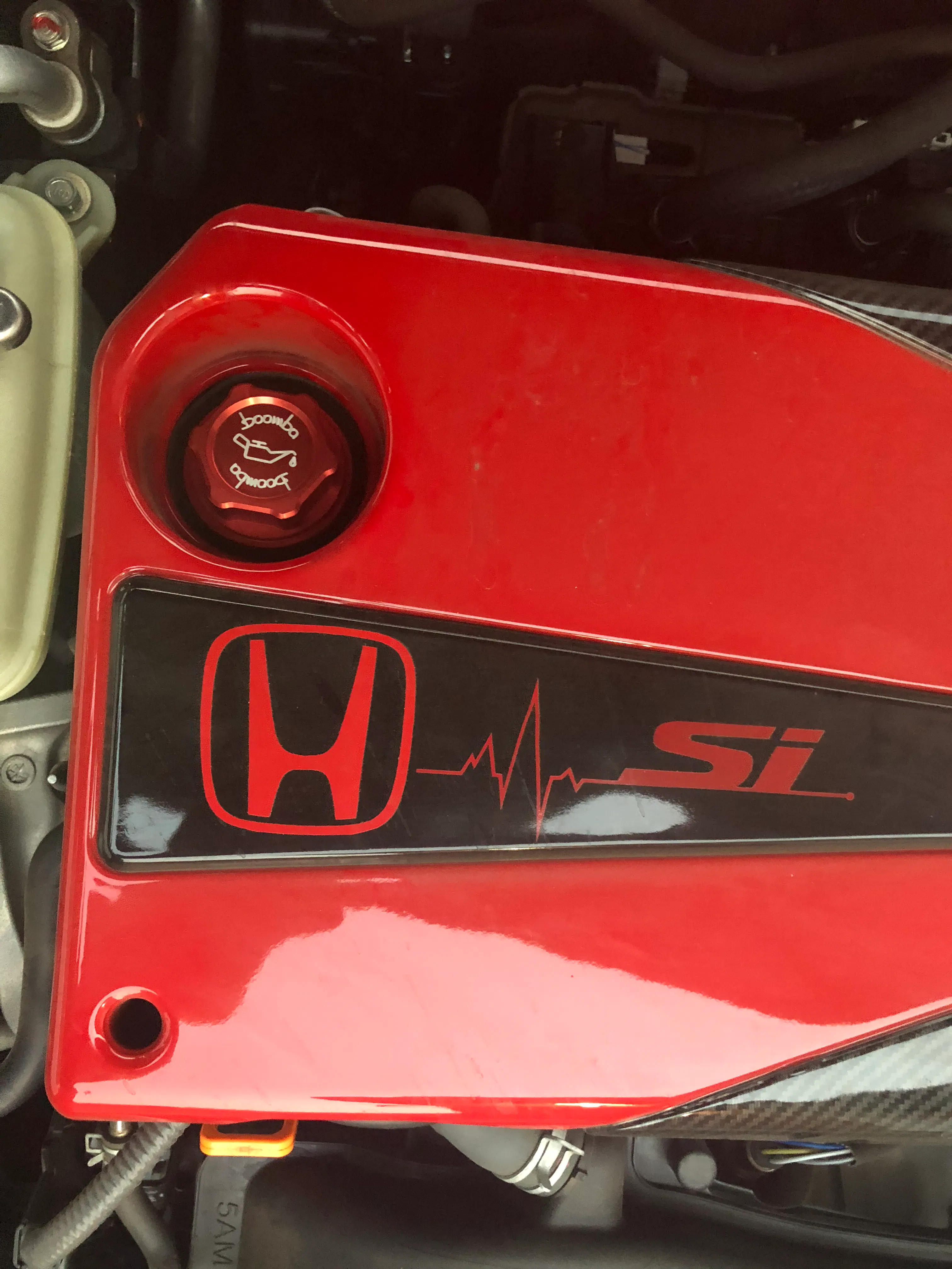 Boomba Racing Aluminum Oil Caps 2017+ Honda Civic Si (04000001